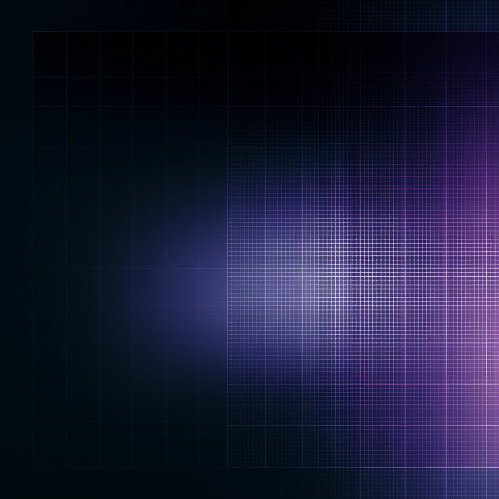 Two square fields of different texture overlapping and interleaving across the middle of the frame.